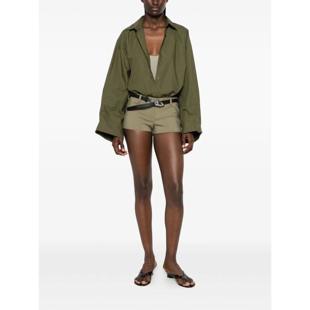 The Frankie Shop Green Shorts - Mini Shorts Women - Picture 3 of 5